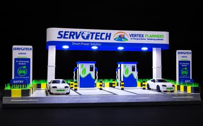 Illuminated EV Charging Station